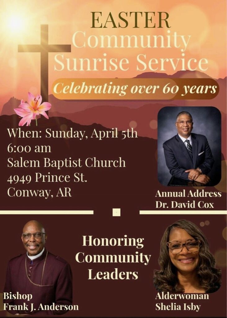 Apr 5th – Easter Community Sunrise Service