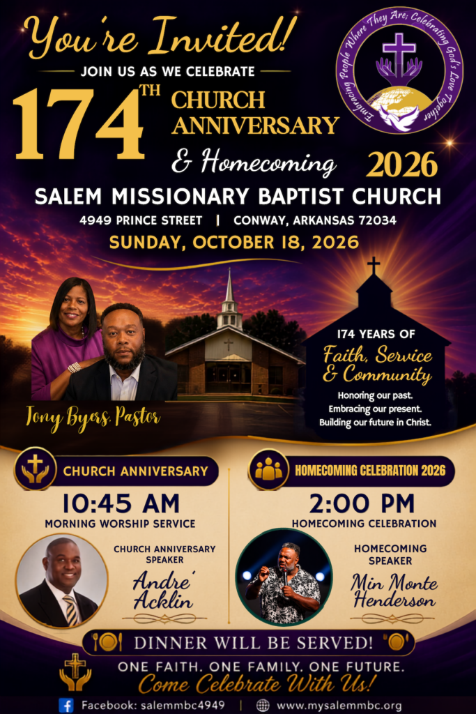 Oct 18th – 174th Church Anniversary
